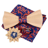 lasanderss.store Ensemble nœud papillon broches 3D en bois