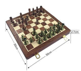 Échiquier jeux de société , jeu d'échecs en bois