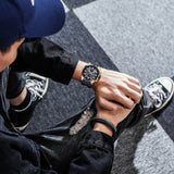 lasanderss.store Montre grand cadran homme bracelet en Silicone