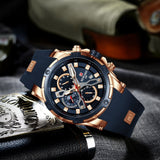 lasanderss.store Montre grand cadran homme bracelet en Silicone