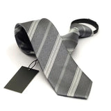 Cravate Mince Élégante 7cm - Fermeture Éclair, Idéale Pour Toutes Occasions