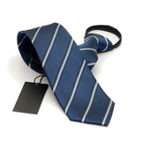 Cravate Mince Élégante 7cm - Fermeture Éclair, Idéale Pour Toutes Occasions