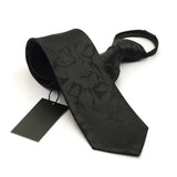 Cravate Mince Élégante 7cm - Fermeture Éclair, Idéale Pour Toutes Occasions