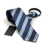 Cravate Mince Élégante 7cm - Fermeture Éclair, Idéale Pour Toutes Occasions