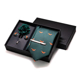 Cravate broche poche boutons de manchette ensemble élégant