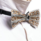 Noeud papillon en strass de cristal