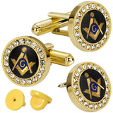 Boutons de manchette pince cravate, symbole de boussole carré – Accessoires | lasanderss.store