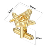 Boutons de manchette pince cravate, symbole de boussole carré – Accessoires | lasanderss.store