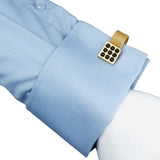 Boutons Manchette Cristal Homme - Cuivre Carré Tendance 17mm – Accessoires | lasanderss.store