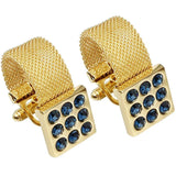 Boutons Manchette Cristal Homme - Cuivre Carré Tendance 17mm – Accessoires | lasanderss.store