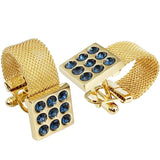 Boutons Manchette Cristal Homme - Cuivre Carré Tendance 17mm – Accessoires | lasanderss.store