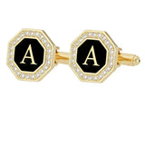 Boutons Manchette Strass Lettre Personnalisée - Alliage Zinc Femme – Accessoires | lasanderss.store