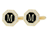 Boutons Manchette Strass Lettre Personnalisée - Alliage Zinc Femme – Accessoires | lasanderss.store