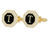 Boutons Manchette Strass Lettre Personnalisée - Alliage Zinc Femme – Accessoires | lasanderss.store