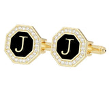 Boutons Manchette Strass Lettre Personnalisée - Alliage Zinc Femme – Accessoires | lasanderss.store