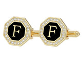 Boutons Manchette Strass Lettre Personnalisée - Alliage Zinc Femme – Accessoires | lasanderss.store