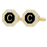 Boutons Manchette Strass Lettre Personnalisée - Alliage Zinc Femme – Accessoires | lasanderss.store