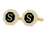 Boutons Manchette Strass Lettre Personnalisée - Alliage Zinc Femme – Accessoires | lasanderss.store