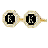 Boutons Manchette Strass Lettre Personnalisée - Alliage Zinc Femme – Accessoires | lasanderss.store