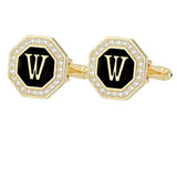 Boutons Manchette Strass Lettre Personnalisée - Alliage Zinc Femme – Accessoires | lasanderss.store