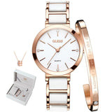 Bracelet en inox - montre céramique avec collier pour femme – | lasanderss.store