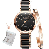 Bracelet en inox - montre céramique avec collier pour femme – | lasanderss.store