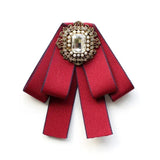 Broche Nœud Papillon Perles Cristal Élégante - Tissu Unisexe – Broches | lasanderss.store