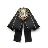 Broche Nœud Papillon Perles Cristal Élégante - Tissu Unisexe – Broches | lasanderss.store
