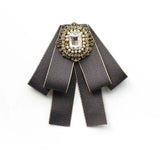 Broche Nœud Papillon Perles Cristal Élégante - Tissu Unisexe – Broches | lasanderss.store