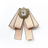 Broche Nœud Papillon Perles Cristal Élégante - Tissu Unisexe – Broches | lasanderss.store