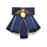 Broche Nœud Papillon Perles Cristal Style Britannique - Tissu Unisexe – Broches | lasanderss.store