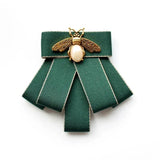 Broche Nœud Papillon Perles Cristal Style Britannique - Tissu Unisexe – Broches | lasanderss.store