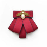 Broche Nœud Papillon Perles Cristal Style Britannique - Tissu Unisexe – Broches | lasanderss.store