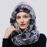 Chapeau à capuche tricoté en fourrure – | lasanderss.store