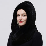 Chapeau à capuche tricoté en fourrure – | lasanderss.store
