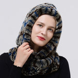 Chapeau à capuche tricoté en fourrure – | lasanderss.store