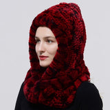 Chapeau à capuche tricoté en fourrure – | lasanderss.store