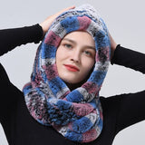 Chapeau à capuche tricoté en fourrure – | lasanderss.store