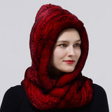 Chapeau à capuche tricoté en fourrure – | lasanderss.store