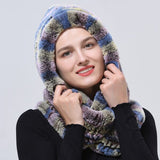 Chapeau à capuche tricoté en fourrure – | lasanderss.store