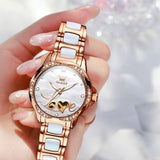 Coffret montre mécaniques Design Romantique bracelet céramique pour femme – | lasanderss.store