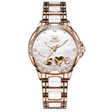 Coffret montre mécaniques Design Romantique bracelet céramique pour femme – | lasanderss.store