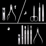 coupe - ongles en acier inoxydable 11 pcs – | lasanderss.store