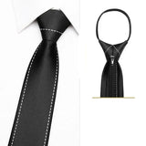 Cravate Fermeture Éclair 7cm Homme - Pratique et Élégante Pré - Nouée – Cravate homme | lasanderss.store