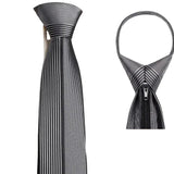 Cravate Fermeture Éclair 7cm Homme - Pratique et Élégante Pré - Nouée – Cravate homme | lasanderss.store