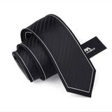 Cravate Noire Slim 7cm Moderne - Élégance Minimaliste Homme – Cravates | lasanderss.store