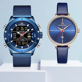 design tendance montre de couple bleu – | lasanderss.store
