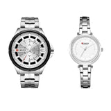 Deux montre pour amoureux en acier inoxydable – | lasanderss.store
