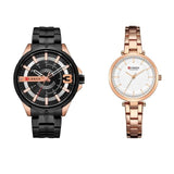 Deux montre pour amoureux en acier inoxydable – | lasanderss.store