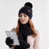 Ensemble Bonnet gants et écharpe acrylique Ultra doux pour femme – | lasanderss.store